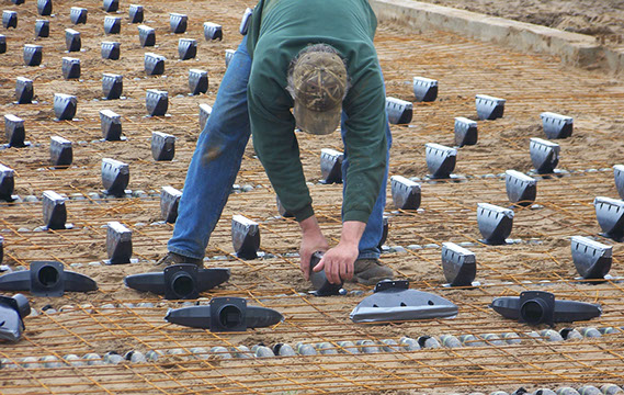 Installation of an In Floor Air Cup system